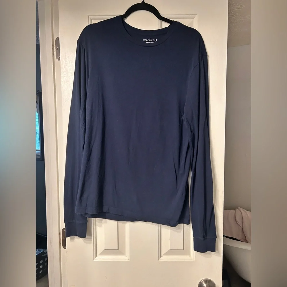J. Crew Essential Long-Sleeve T-shirt Navy Men’s Medium